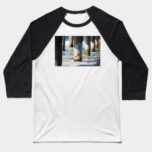 Manhattan Beach Pier Baseball T-Shirt